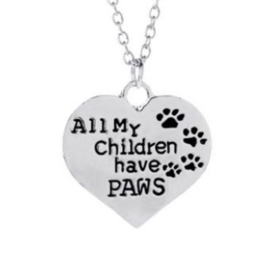 All my Children have paws 🐾 Necklace nwt